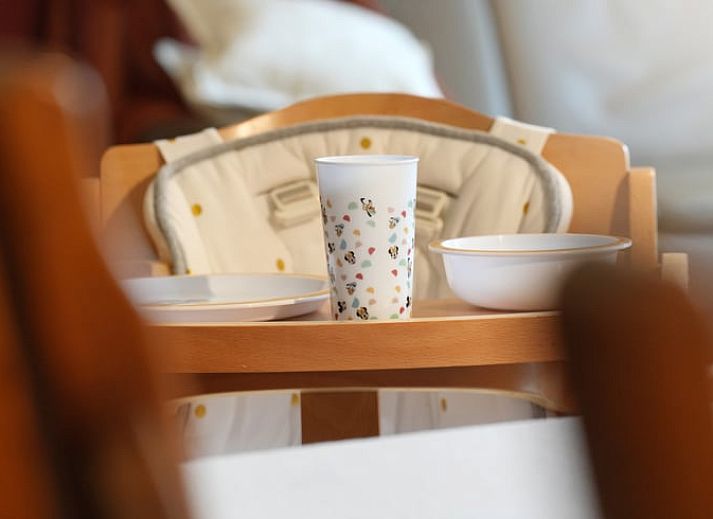 Modern kitchen in Holiday home in Hombourg, Ardennes, with wooden cabinets and dining area, ideal for a comfortable stay in Belgium.