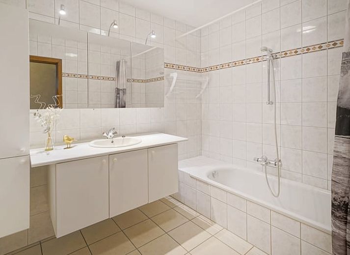High chair with crockery in Holiday home in Hombourg, Ardennes, child-friendly facilities for family vacations in Belgium.