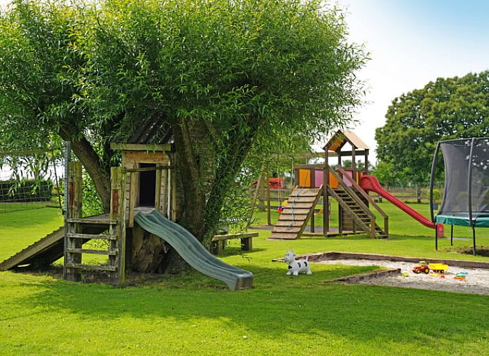 High chair with crockery in Holiday home in Hombourg, Ardennes, child-friendly facilities for family vacations in Belgium.