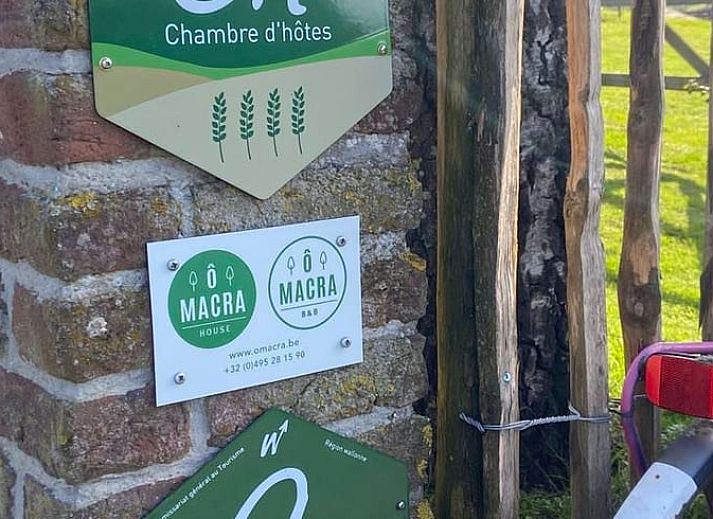 Beautiful view of nature from the garden of Cottage in Aubel, bed and breakfast in the Ardennes, with wide green fields.