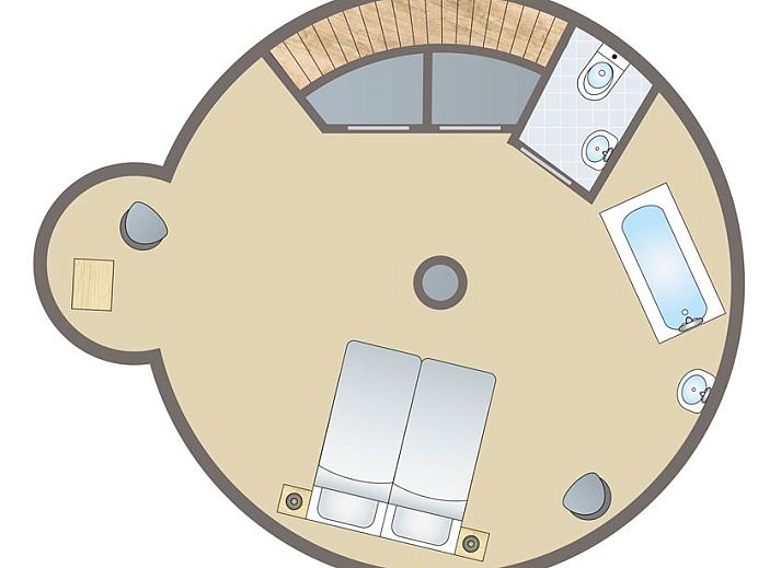 Guest house 061244 - Bungalow Liege - Village les Gottales | 2-persoons toren | 2AT