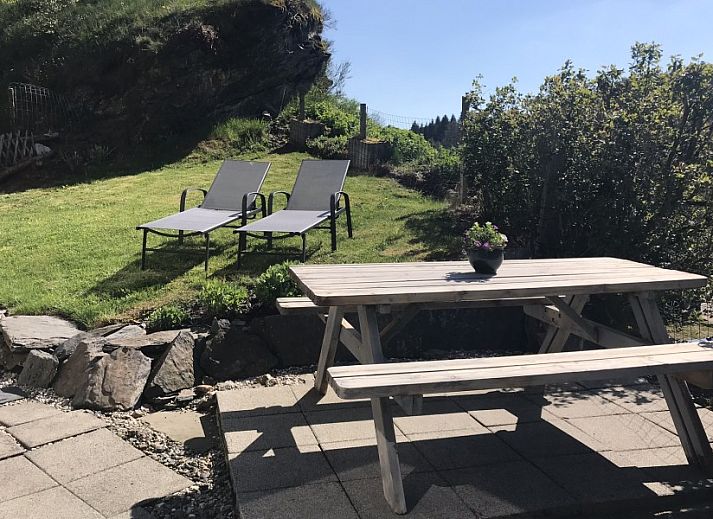 Stijlvolle keuken in Agence-en-Douane vakantiehuis, Butgenbach, Ardennen, Belgie met luxe voorzieningen.