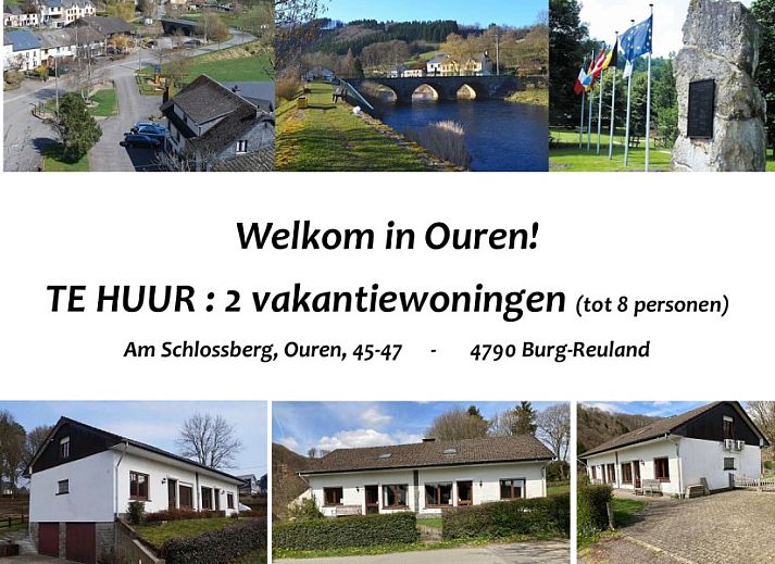 Priveterras van Vakantiewoning 2 in Ouren, Ardennen, Belgie met picknicktafel.