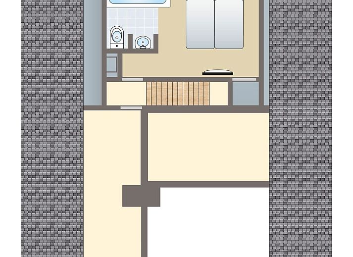 Village l'Eau d'Heure 6-person bungalow in Froidchapelle, Hainaut, Belgium, surrounded by green nature and peaceful surroundings.