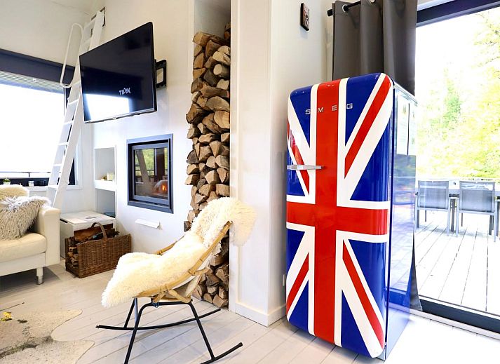 Enjoy the panoramic view from the terrace of chalet Agathe in Laforet, Ardennes, perfect for a relaxing vacation in nature.