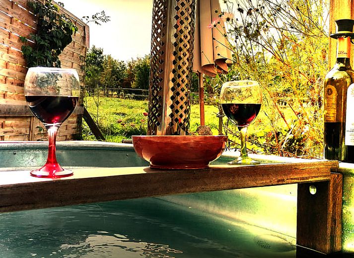 Alpacas grazing at Cottage in Gesves, a vacation home in the green surroundings of the Ardennes, Belgium.
