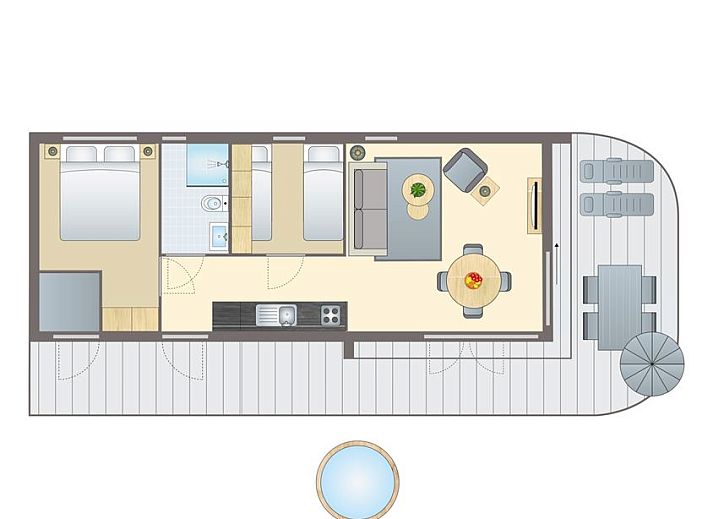 Unterkunft 082926 - Bungalow Namur - 4-persoons lodge | 4BE1