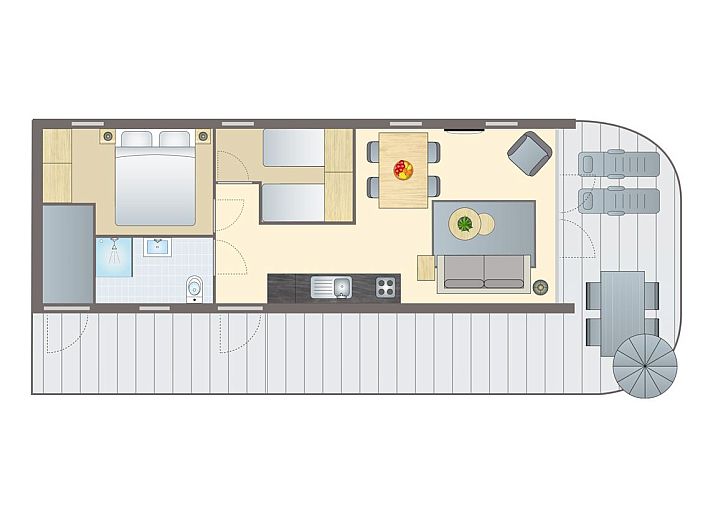 Unterkunft 082944 - Bungalow Namur - 4-persoons lodge | 4BE2