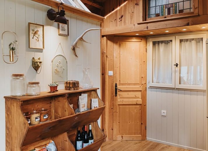 Entrance to the spa at Cottage in Dion, vacation home in the Ardennes, Belgium, for ultimate relaxation and luxury.