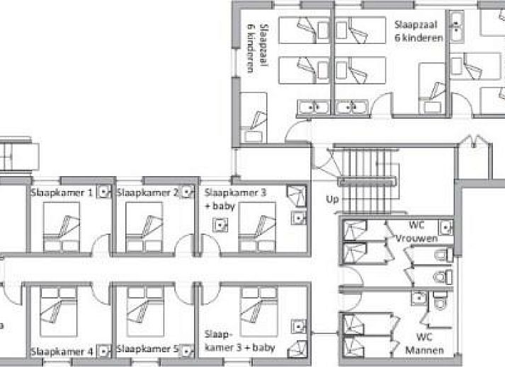 Moderne keuken en eetruimte in vakantiehuis ARD112 in Vielsalm, Ardennen.