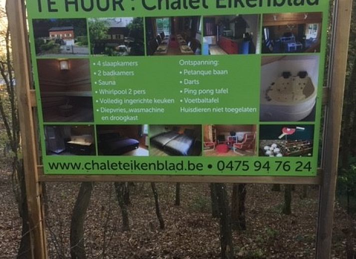 Chalet Eikenblad in Durbuy, sfeervol verlicht vakantiehuis in de Ardennen, Belgi.