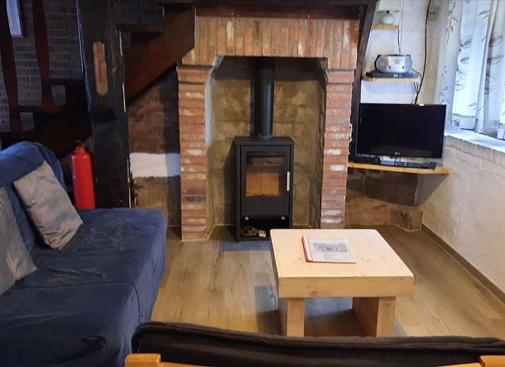 Volledig uitgeruste keuken in Chouff vakantiehuis, Achouffe-Houffalize, Ardennen, Luxemburg, Belgie.