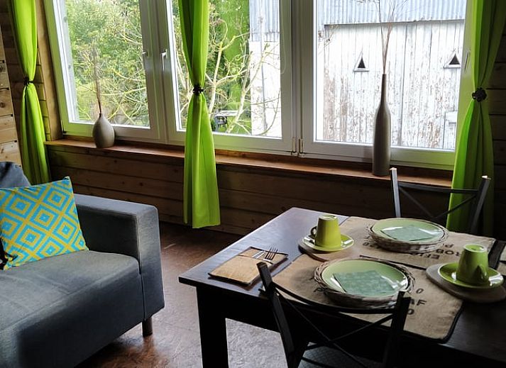 Knusse slaapkamer in Vakantiehuis in Bertogne, bed and breakfast gelegen in de Ardennen, Luxemburg, Belgie.