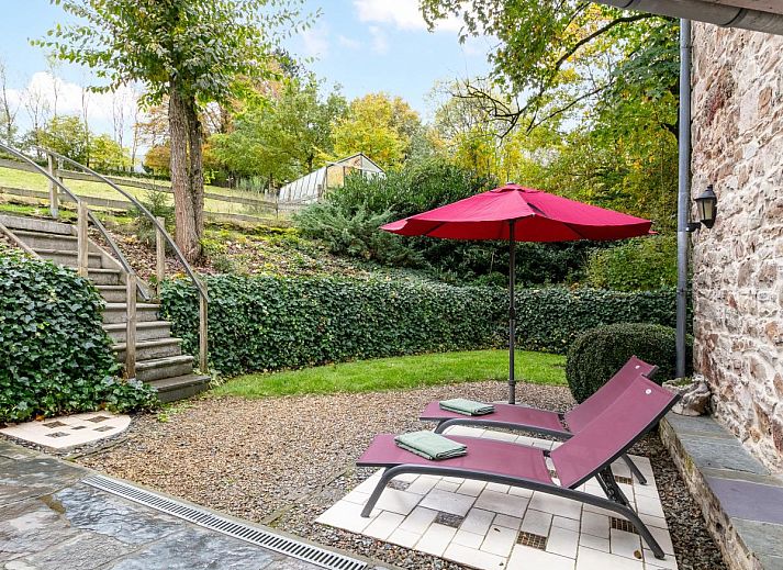 Modern kitchen in vacation home Au Ballon in Manhay, Ardennes, Belgium.
