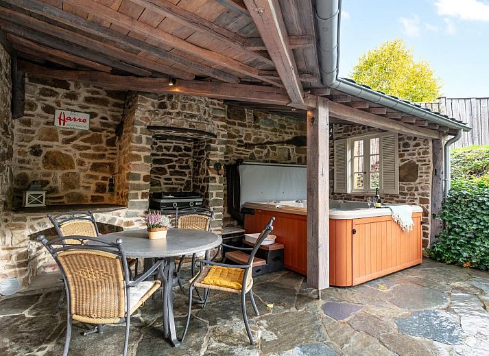 Modern kitchen in vacation home Au Ballon in Manhay, Ardennes, Belgium.
