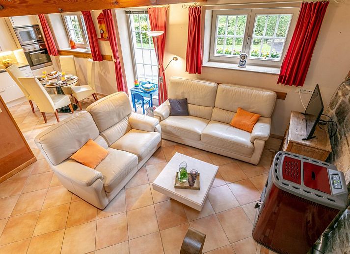 Modern kitchen in vacation home Au Ballon in Manhay, Ardennes, Belgium.