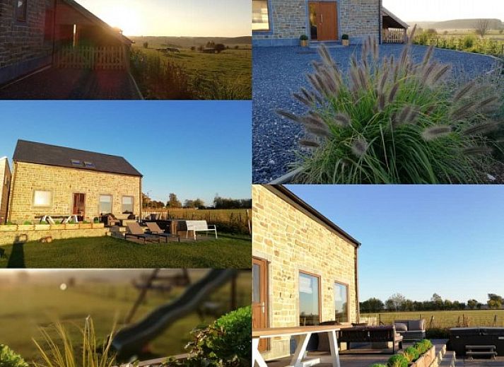 Stylish bathroom with walk-in shower in Maison de l'amitie, vacation home in the Ardennes, Houffalize, Belgium.