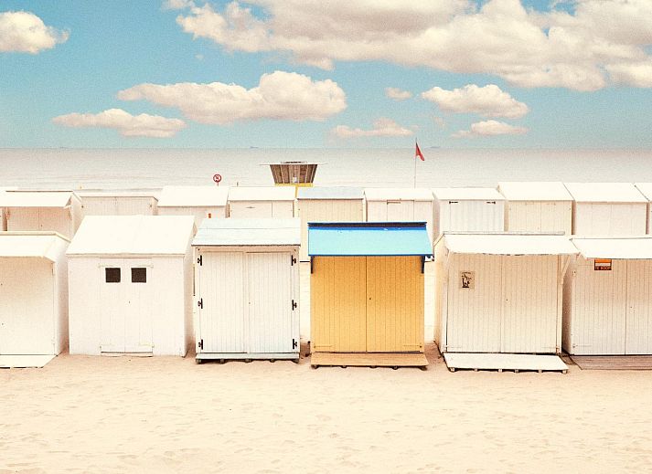 Geniet van het zeezicht vanuit de slaapkamer van Studio met zeezicht | 2p in Blankenberge, Belgische kust, vakantieverblijf.
