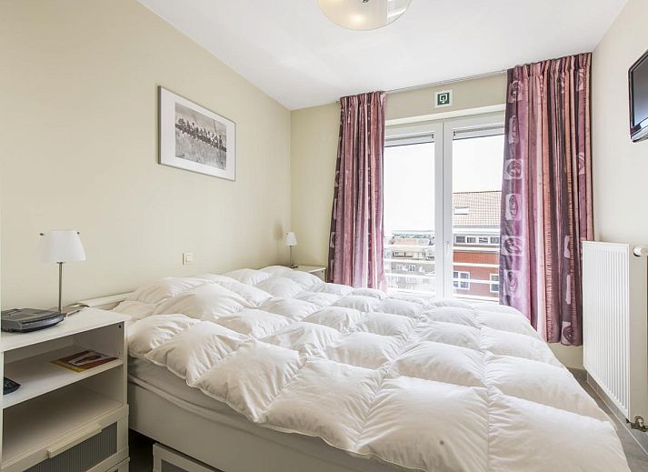 Adembenemend uitzicht vanaf het balkon van vakantiehuis Ter Duinen - 0601 in Blankenberge, Belgische kust met zee en strand.