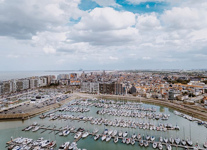 Gezellige buitenruimte bij Vakantiehuis Wanderlust Belgium met zitgelegenheid in Blankenberge aan de Belgische kust.