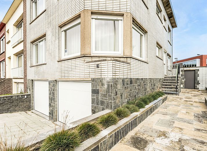 Gezellige buitenruimte bij Vakantiehuis Wanderlust Belgium met zitgelegenheid in Blankenberge aan de Belgische kust.