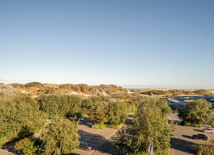 Enjoy the view from the balcony of Apartment Marebelle in Bredene on the Belgian coast, an ideal vacation home.