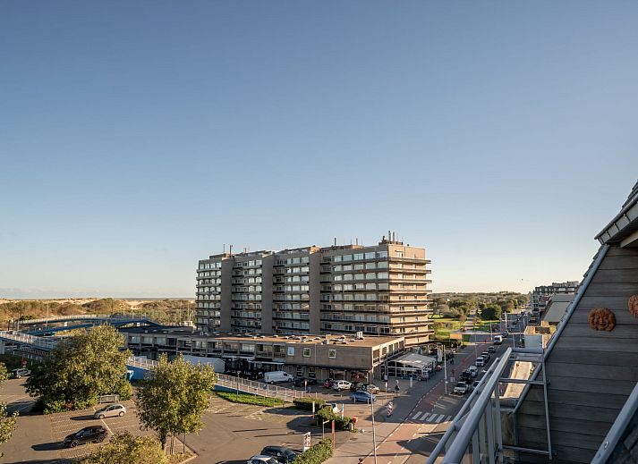 Enjoy the view from the balcony of Apartment Marebelle in Bredene on the Belgian coast, an ideal vacation home.