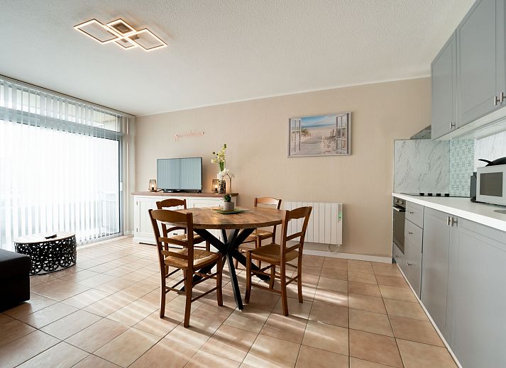 Enjoy the view from the balcony of Apartment Astrid 62/101 in Bredene, Belgian coast, ideal for a relaxing vacation.