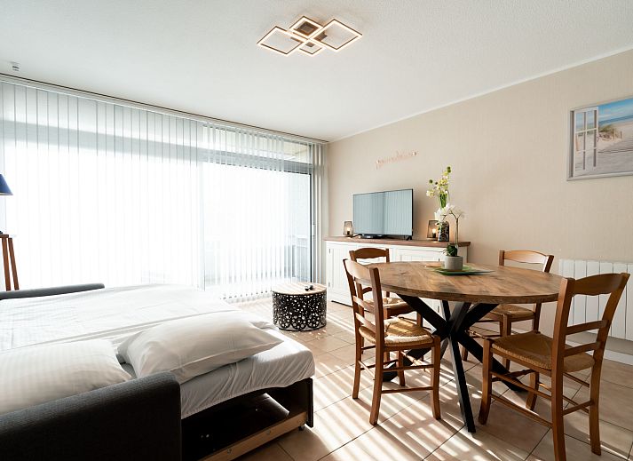 Enjoy the view from the balcony of Apartment Astrid 62/101 in Bredene, Belgian coast, ideal for a relaxing vacation.