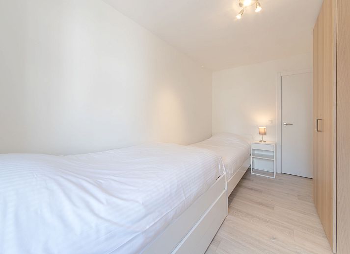 Modern kitchen in Apartment Medano, Bredene, Belgian coast. Cozy vacation home with stylish decor and practical amenities.