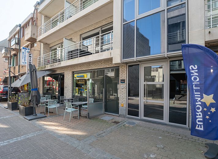 Bedroom in Apartment Ter Duyne, Bredene, Belgian coast. Spacious room with skylights and modern interior for a relaxing stay.
