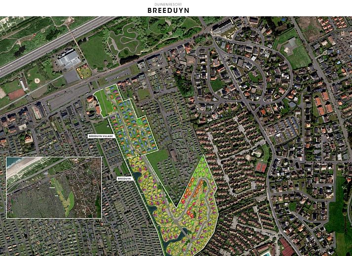 Cozy living room in Chalet in Bredene, Belgian coast, with modern decor and bright dining area for a relaxing vacation stay.