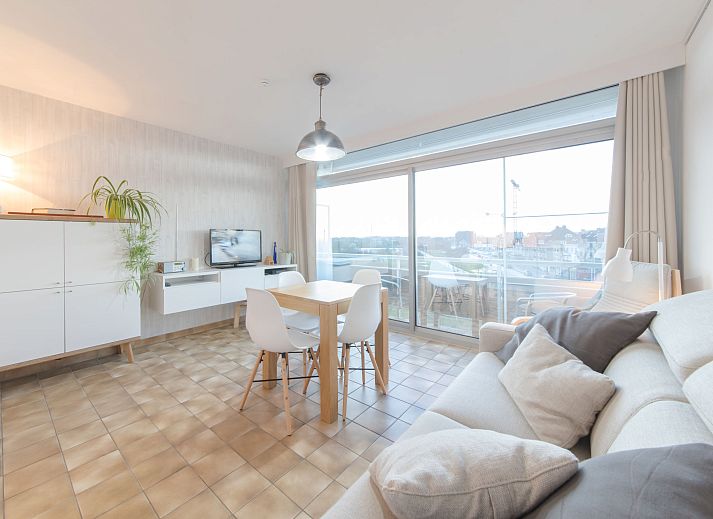 Enjoy the view from the terrace of Apartment Ochtendstemming in Bredene on the Belgian coast, perfect for a relaxing stay.