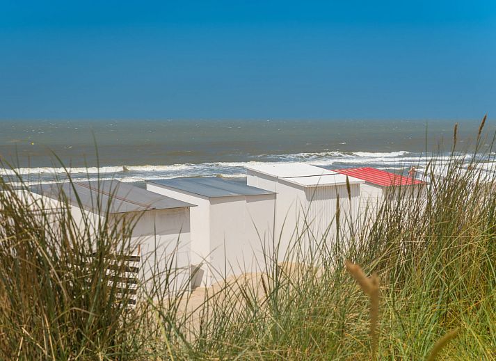 Apartment Duplex in Bredene, Belgian coast, with modern balconies and views of the surroundings.