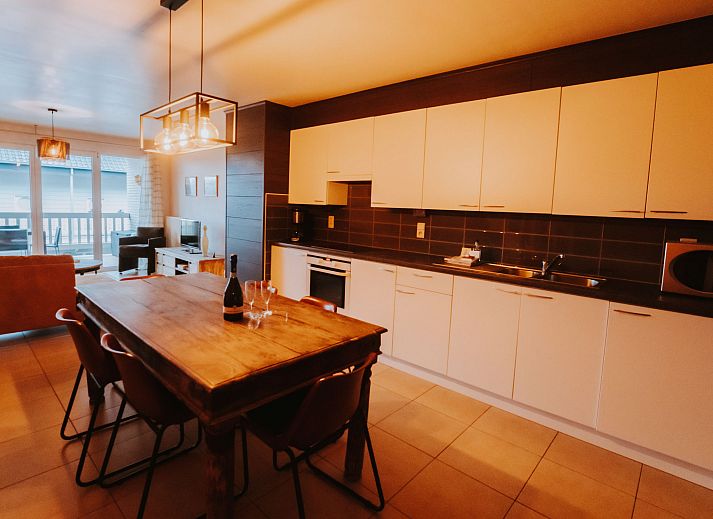 Enjoy the view from the terrace of Apartment De Paddock, located on the Belgian coast in Bredene.