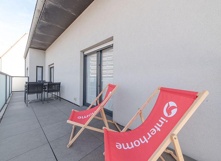 Stylish bedroom in Apartment Alaska Beach in Bredene, Belgian coast, offers comfort and tranquility for a relaxing stay.