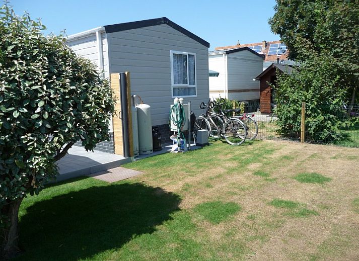 Comfortable bedroom in chaletmiddelkerke, mobile home on the Belgian coast in Middelkerke.
