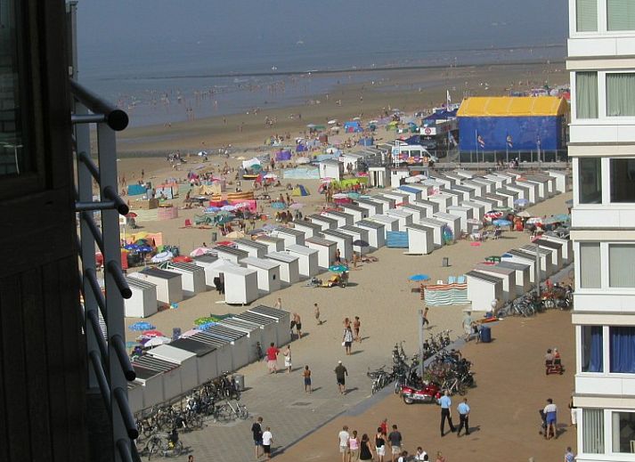 Zwembad bij Residentie Zeezicht, Oostende, vakantieappartement aan de Belgische kust met zonnig terras.