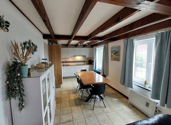 Haustuer des Ferienhauses Duinendaele 272 in Adinkerke, De Panne, Belgische Kueste, Belgien.