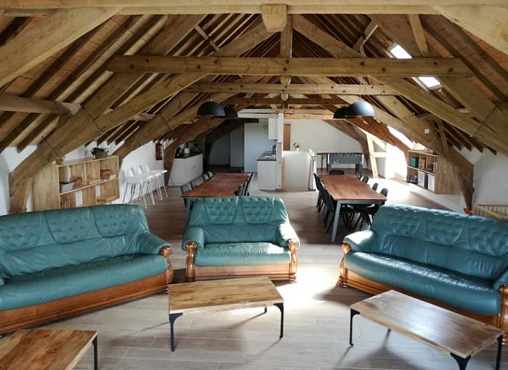 Entree van 't Moerenzicht vakantiewoning in Westhoek, West-Vlaanderen met moderne inrichting.