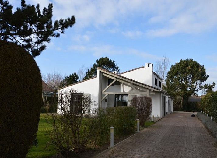 Aerial view of B & B YACA, a charming bed and breakfast in De Haan on the Belgian coast.