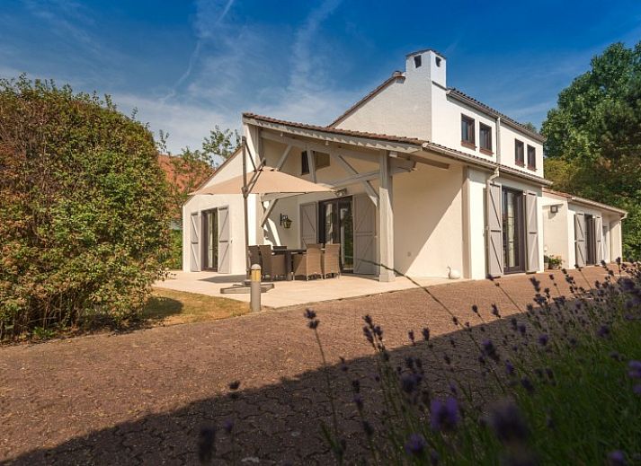 Aerial view of B & B YACA, a charming bed and breakfast in De Haan on the Belgian coast.