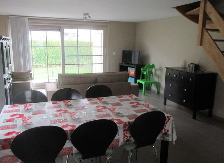 Terrasse des Ferienhauses Walhofpark 13 in Adinkerke-De Panne, belgische Kueste.