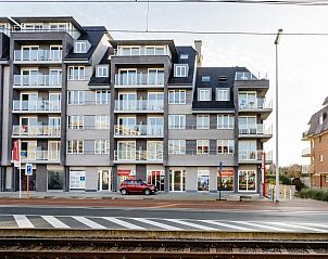 Ferienhaus Aim 303 in Koksijde, Westflandern, mit moderner Architektur und gerumigen Balkonen, ideal fr einen entspannten Aufenthalt.