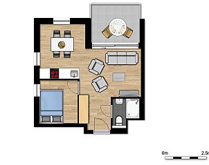 Verblijf 012616 - Vakantiewoning West-Vlaanderen - Suite | 4p