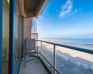 Enjoy breathtaking sea views from the balcony of Azur Palace - 0602, a vacation home in Middelkerke, West Flanders, Belgium.