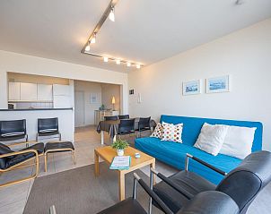 Cozy living room in vacation home Bella Vista - 0401, Middelkerke, West Flanders, with modern furnishings and comfortable seating area.