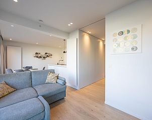 Wimbledon Westende - 0306 Ferienhaus in Westende, Belgien mit herrlichem Meerblick vom modernen Wohnzimmer aus.