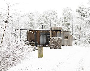 Wasserhtte + Whirlpool, ein rustikales Ferienhaus in Maaseik, Limburg, Belgien, umgeben von grner Natur und mit einer einladenden Terrasse.