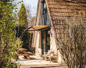 Vacation cottage in Lanaken, Limburg, Belgium with sunny terrace and green surroundings, ideal for a relaxing stay in nature.